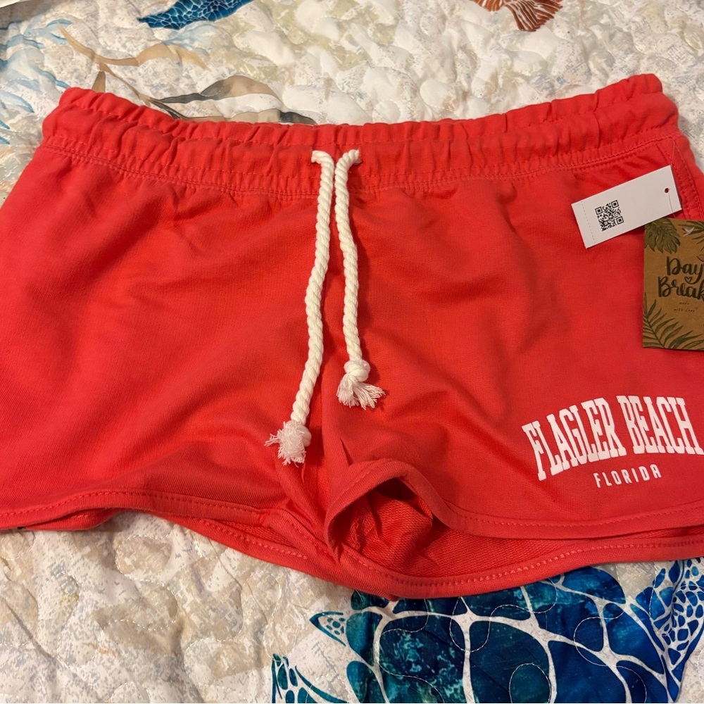 flagler beach florida logo shorts